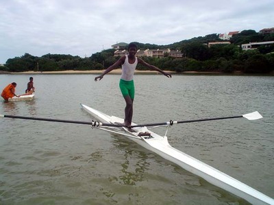 Nemato rowers practicing boat skills